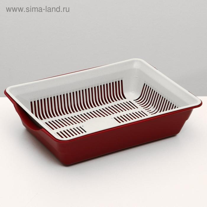 Туалет глубокий с сеткой 36 х 25 х 9 см, микс цветов Туалет глубокий с сеткой 36 х 25 х 9 см, микс цветов