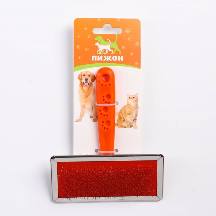 Пуходерка  Пуходерка "Лапки" большая без капель, 12 х 13 см, оранжевая