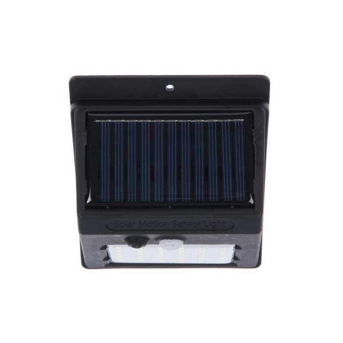 Садовый светильник на солнечной батарее с датчиком движения, накладной, 9.5 × 13 × 5 см, 30 LED, свечение белое Садовый светильник на солнечной батарее с датчиком движения, накладной, 9.5 × 13 × 5 см, 30 LED, свечение белое