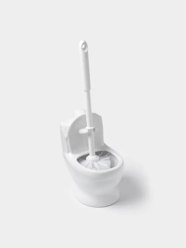 Ёршик для унитаза с подставкой &laquo;Классик&raquo;, 10&times;13&times;32 см, белый