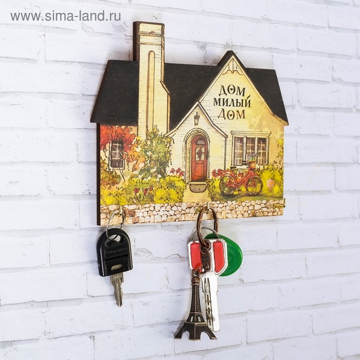Ключница настенная «Милый дом», 17 х 13,5 см. Ключница настенная «Милый дом», 17 х 13,5 см.