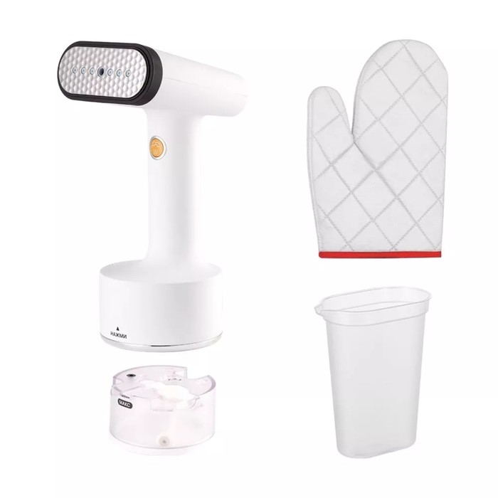 Отпариватель Kitfort KT-9152, ручной, 1500 Вт, 150 мл, 20 г/мин, шнур 2.5 м, белый Отпариватель Kitfort KT-9152, ручной, 1500 Вт, 150 мл, 20 г/мин, шнур 2.5 м, белый