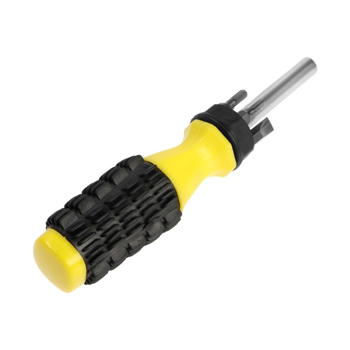 Отвертка с набором бит ТУНДРА, 7 предметов, 160 мм Отвертка с набором бит ТУНДРА, 7 предметов, 160 мм