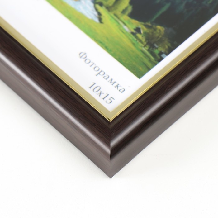 Фоторамка пластик Фоторамка пластик "Гамма" 10х15 см, венге