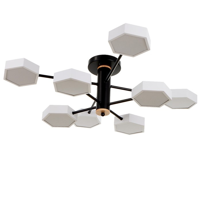 Люстра 1318/8WT LED 192Вт 3000-6000К белый 86х86х25 см BayerLux