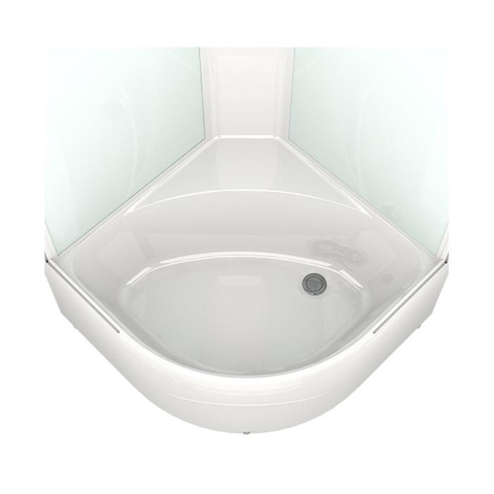 Душевая кабина DOMANI-Spa Delight 99, поддон 45 см, белые стенки, прозрачное стекло, 90х90