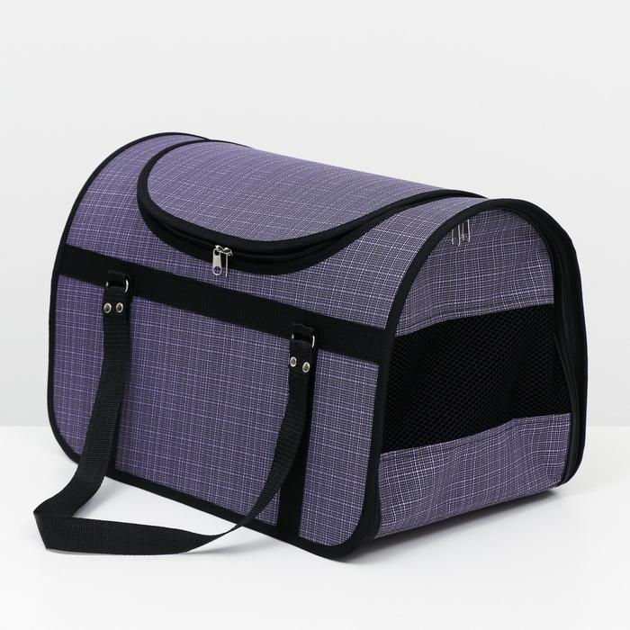 Сумка - переноска для животных, с люком, 46 х 28,5 х 29 см, микс цветов Сумка - переноска для животных, с люком, 46 х 28,5 х 29 см, микс цветов