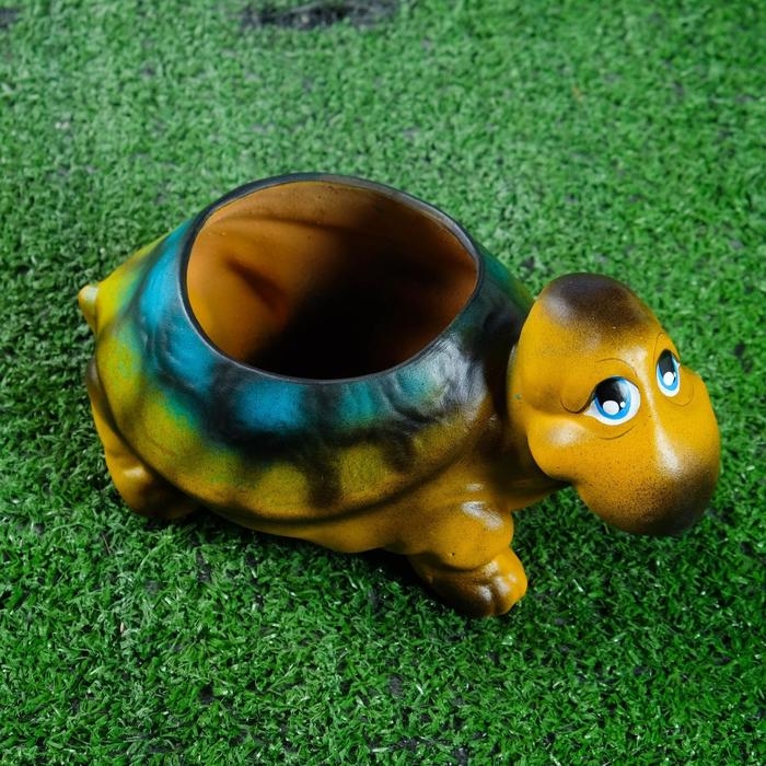 Фигурное кашпо  Фигурное кашпо "Черепаха", 11х 21см, МИКС