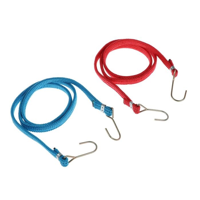 Резинка для крепления багажа TORSO, 120 см, d1.75 мм, металлические крючки, МИКС, набор 2 шт Резинка для крепления багажа TORSO, 120 см, d1.75 мм, металлические крючки, МИКС, набор 2 шт