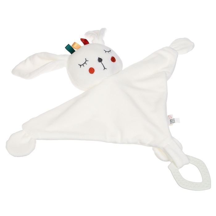 Комфортер - игрушка «Зайка Бонни», погремушка, прорезыватель, цвет белый, Крошка Я Комфортер - игрушка «Зайка Бонни», погремушка, прорезыватель, цвет белый, Крошка Я