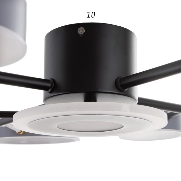 Люстра с ПДУ 2300/9GR LED 190Вт 3000-6000К серый 85х85х9 см BayerLux