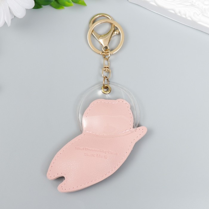 Брелок кожзам с карабином Брелок кожзам с карабином "Свинка-космонавт" 9,3х7,3 см