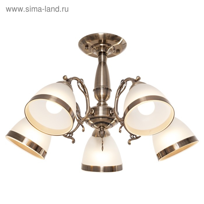 Люстра классика Люстра классика "Мадлен" 5 ламп 60W E27 основание античная бронза