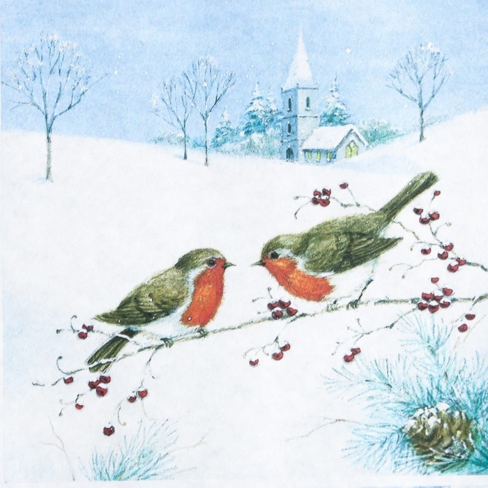 Декупажная карта "Звери в лесу" плотность 45г/м2  формат А4