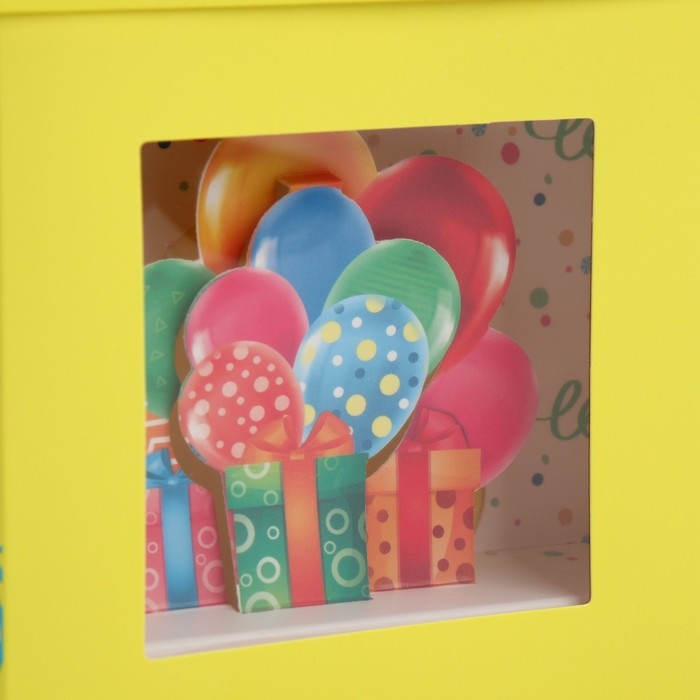 Коробка подарочная складная с 3D эффектом, упаковка, «С Днем рождения!», 11 х 11 х 13 см Коробка подарочная складная с 3D эффектом, упаковка, «С Днем рождения!», 11 х 11 х 13 см