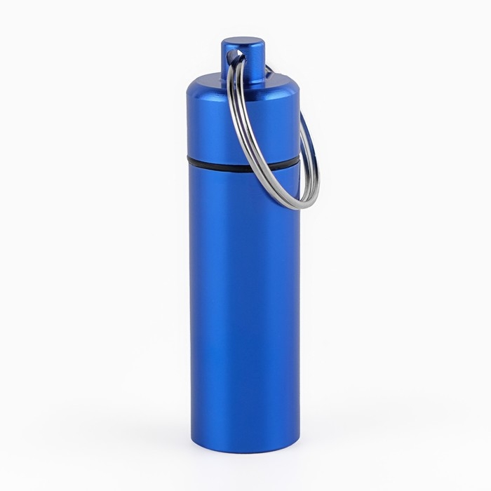 Водонепроницаемый брелок-контейнер для мелочей, 6 см, микс Водонепроницаемый брелок-контейнер для мелочей, 6 см, микс