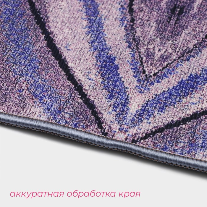 Коврики для ванной и туалета Доляна «Отражение», 2 шт: 50×80 см, 50×40 см