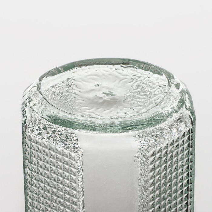 Кувшин стеклянный с крышкой Доляна «Ребристые грани», 1 л Кувшин стеклянный с крышкой Доляна «Ребристые грани», 1 л