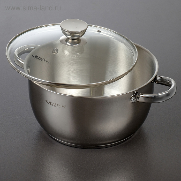 Кастрюля «Антея», 5 л, d=24 см, капсульное дно, индукция Кастрюля «Антея», 5 л, d=24 см, капсульное дно, индукция