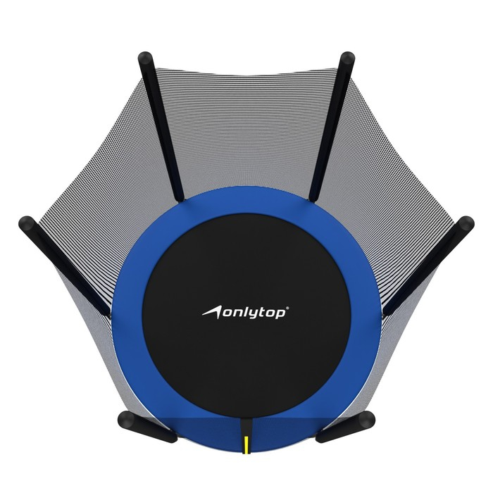 Батут ONLYTOP, d=183 см, высота сетки 173 см, цвет синий Батут ONLYTOP, d=183 см, высота сетки 173 см, цвет синий