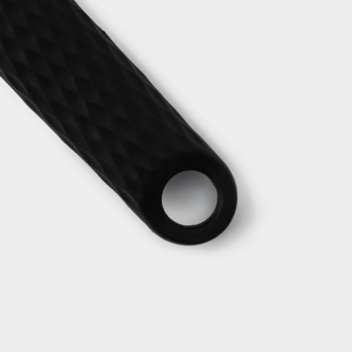 Лопатка для блинов Доляна Picanto, 33 см, цвет чёрный