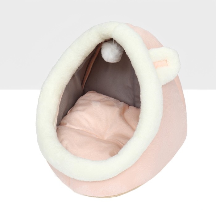 Домик для животных  Домик для животных "Зайка", 31 х 30 х 28см, розовый