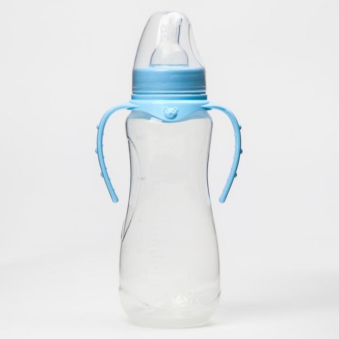Бутылочка для кормления, классическое горло, 250 мл., от 0 мес., приталенная, с ручками, цвет МИКС Бутылочка для кормления, классическое горло, 250 мл., от 0 мес., приталенная, с ручками, цвет МИКС
