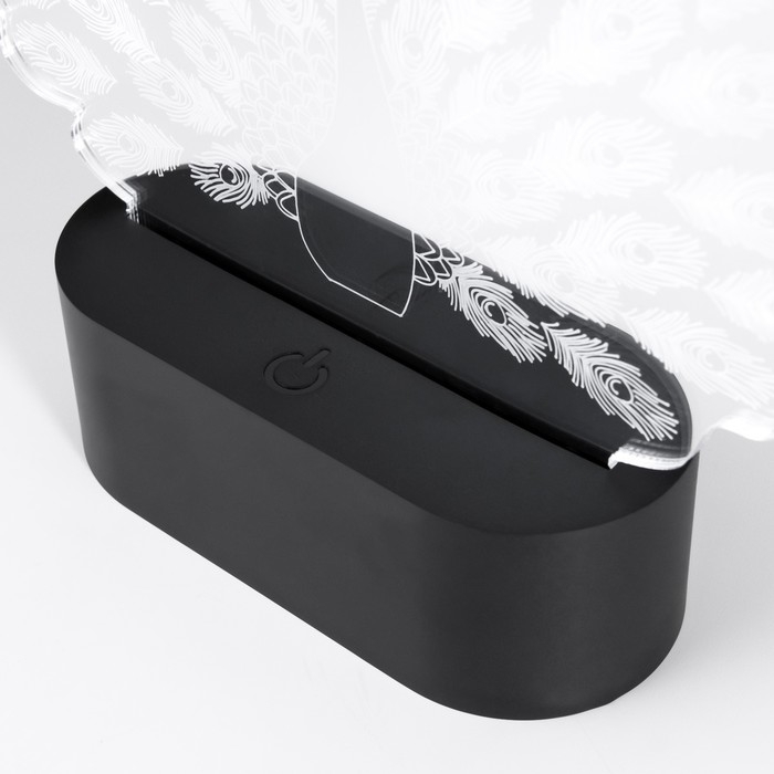 Светильник сенсорный Светильник сенсорный "Павлин" LED USB (90см) от батареек 3xАА черный 17,8х5,5х16,5 см RISALUX 76522