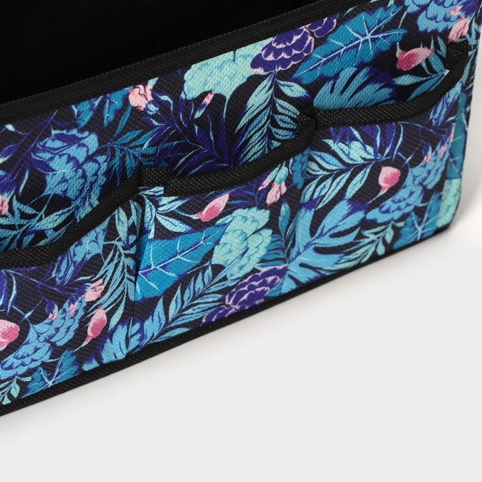 Органайзер для мелочей Доляна «Тропики», 3 кармана, 25×12×15 см, цвет синий Органайзер для мелочей Доляна «Тропики», 3 кармана, 25×12×15 см, цвет синий