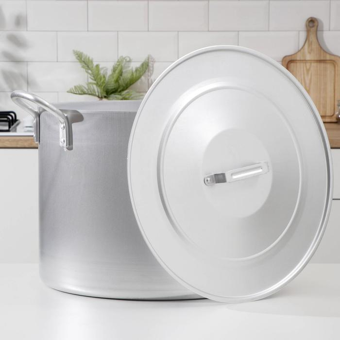 Котел алюминиевый, 50 л, металлическая крышка Котел алюминиевый, 50 л, металлическая крышка