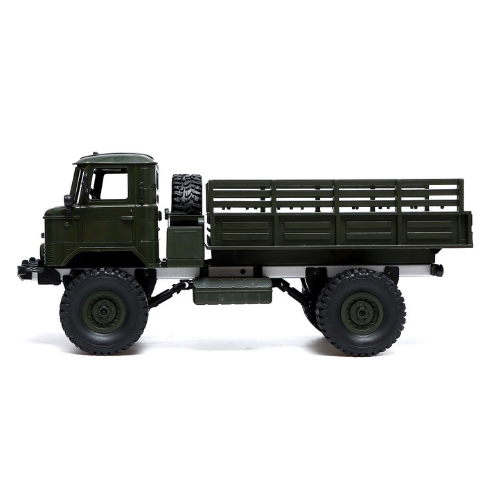 Грузовик радиоуправляемый «Газон», полный привод 4WD, работает от аккумулятора, цвет зелёный Грузовик радиоуправляемый «Газон», полный привод 4WD, работает от аккумулятора, цвет зелёный