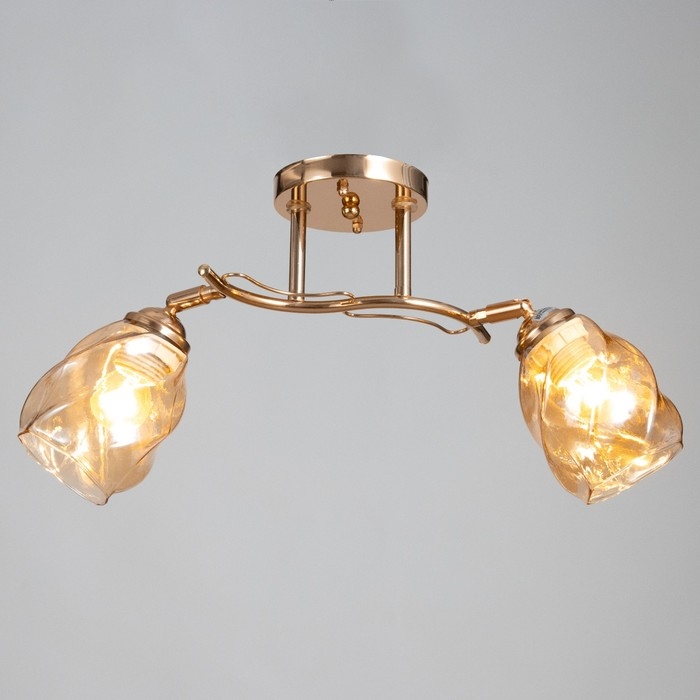 Люстра Люстра "Лойс" 2х40Вт Е27 Золото 50х50х22см