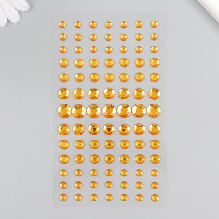 Наклейка пластик "Стразы мини, макс"  МИКС 10х20,5 см