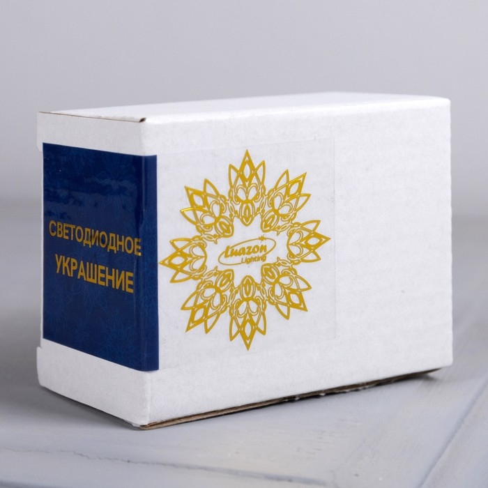 Светодиодная фигура «Дом» 5 × 4 × 4 см, керамика, батарейки AG13х2 (в комплекте), свечение тёплое белое