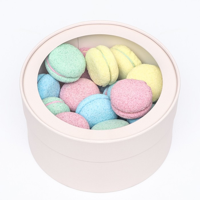 Подарочная коробка Подарочная коробка "Wewak" пудра, завальцованная с окном, 18 х 10 см