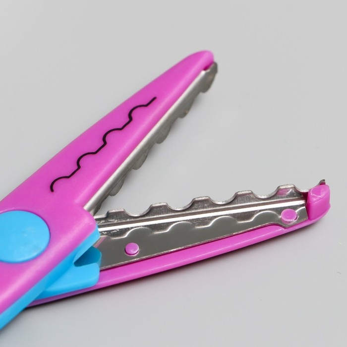 Ножницы рельефные "Цветик" (набор 5 шт) 13 см МИКС