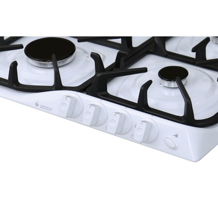 Варочная поверхность Gefest СГ СН 1210 К4, газовая, белая Варочная поверхность Gefest СГ СН 1210 К4, газовая, белая