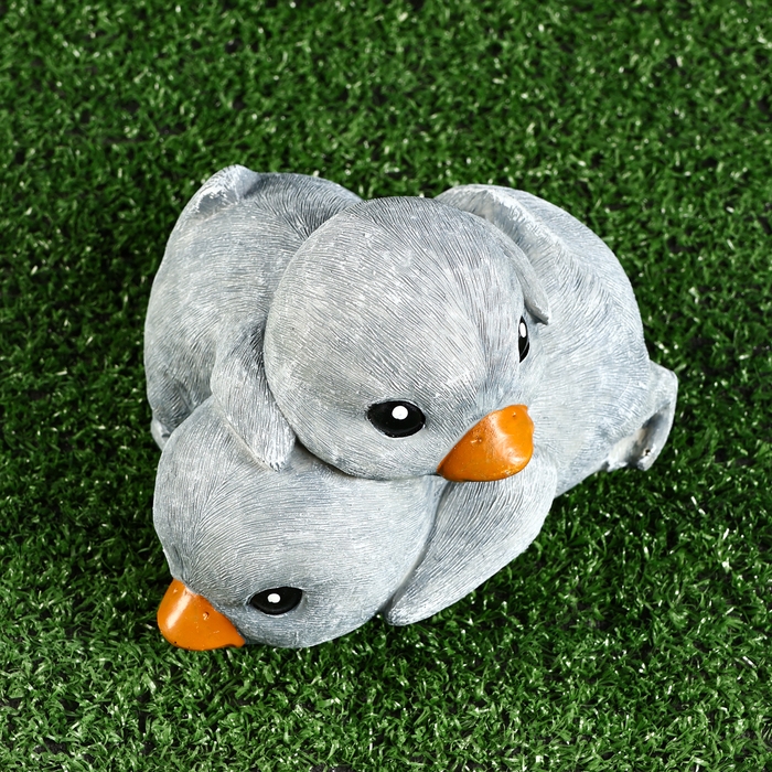 Садовая фигура  Садовая фигура "Гусята" 17х17х12см