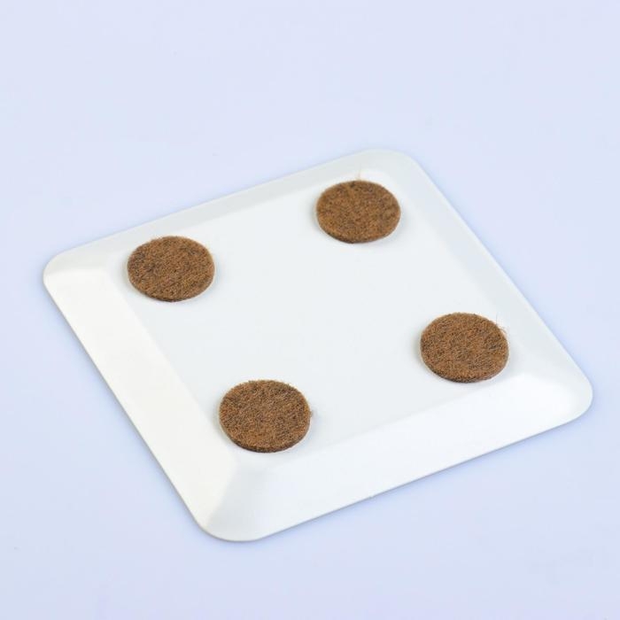 Подсвечник металл  Подсвечник металл "Тарелка", 10х10х1,1 см, белый