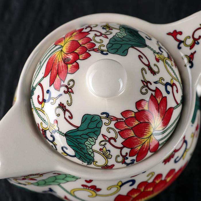 Чайник керамический заварочный с металлическим ситом «Лотос», 350 мл Чайник керамический заварочный с металлическим ситом «Лотос», 350 мл