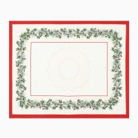 Скатерть Этель Christmas wreath 150х180см +/-3см с ВГМО, 100%хл, саржа 190гр/м2