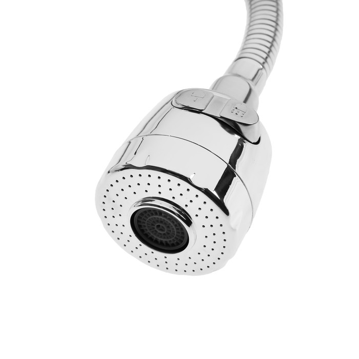 Излив для смесителя ZEIN, 3/4 Излив для смесителя ZEIN, 3/4", гибкий, 2-х режимный аэратор , нержавеющая сталь, хром