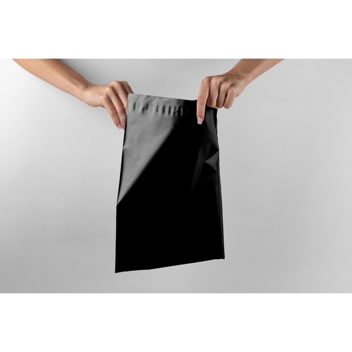 Курьерский пакет с клеевым клапаном , черный 15 х 20 + 4 см , 50 шт Курьерский пакет с клеевым клапаном , черный 15 х 20 + 4 см , 50 шт