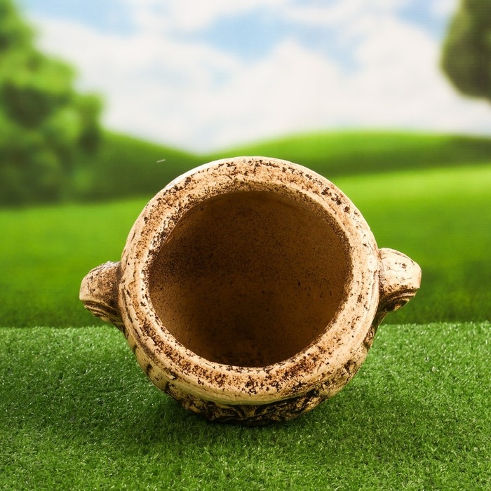 Фигурное кашпо  Фигурное кашпо "Камея" лежачее, 21х24см, микс