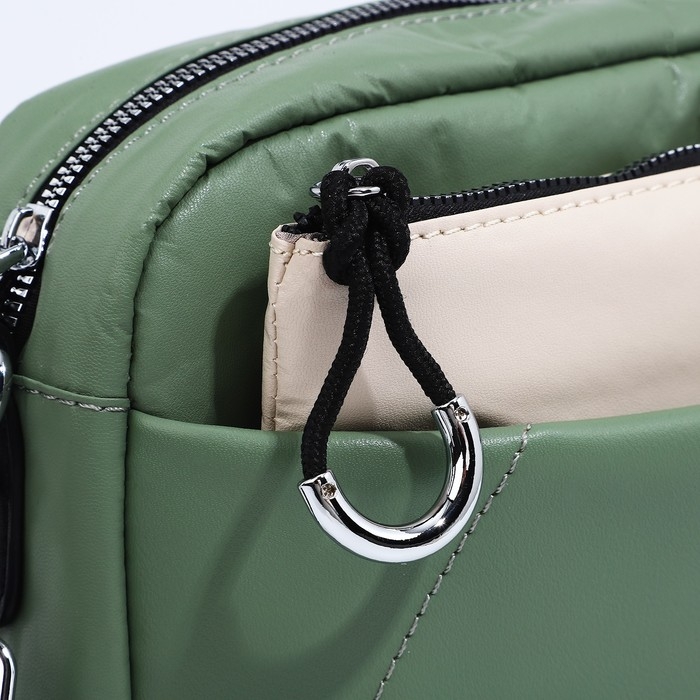 Сумка кросс-боди на молнии, цвет зелёный Сумка кросс-боди на молнии, цвет зелёный