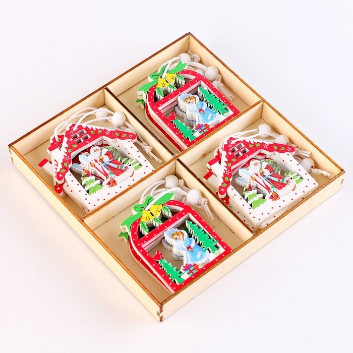 Набор новогодних подвесок, 12 шт., МИКС Набор новогодних подвесок, 12 шт., МИКС