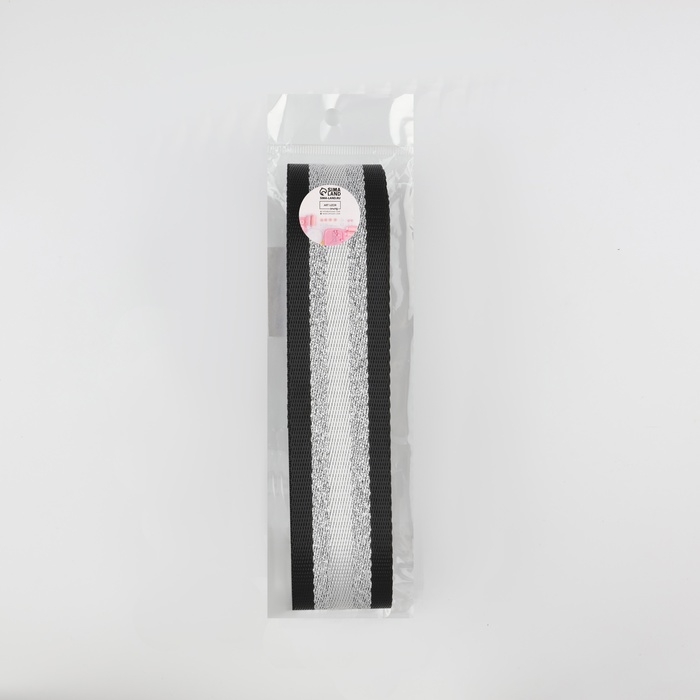 Стропа ременная «Полосы», 38 мм, 3 ± 0,1 м, цвет чёрно-белый Стропа ременная «Полосы», 38 мм, 3 ± 0,1 м, цвет чёрно-белый