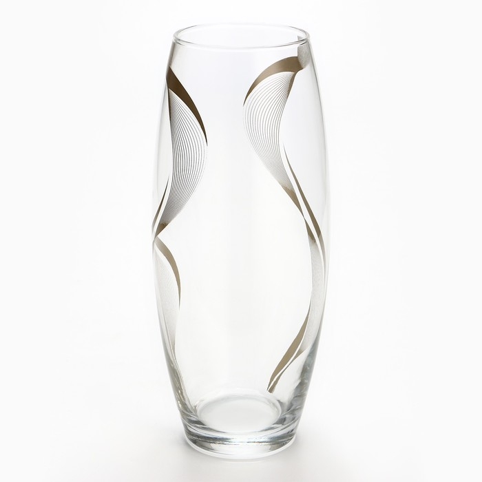 Ваза для цветов «Линии» стеклянная, прозрачная, 26 см, 1,7 л. Ваза для цветов «Линии» стеклянная, прозрачная, 26 см, 1,7 л.