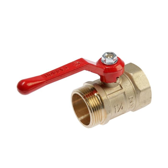 Кран шаровой Кран шаровой "ГАЛЛОП" ПРАКТИК DN-32 121, внутренняя/наружная резьба 1 1/4", ручка
