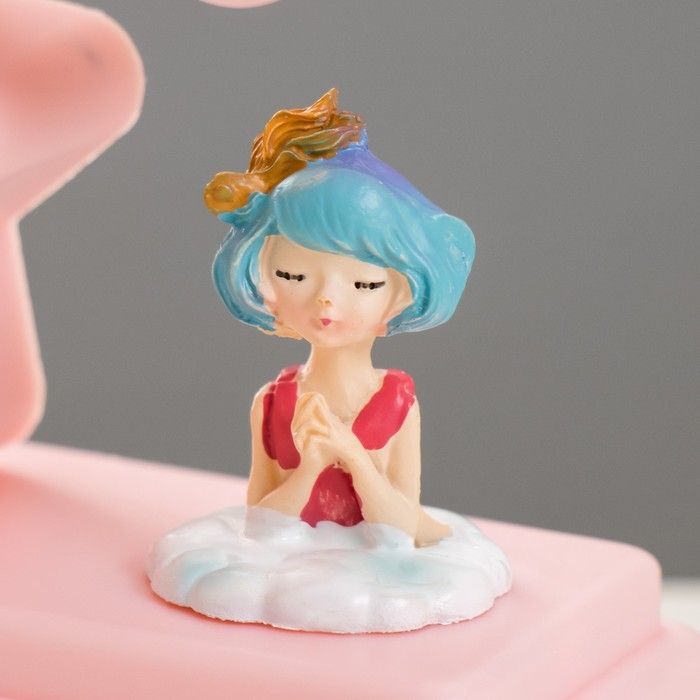 Ночник Ночник "Звезды" 5хLED 4000К 2хАА розовый 20х12х5,5см RISALUX